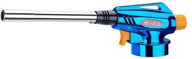 Smart Shopping Spot Adjustable Butane Blow Torch High Temperature Camping And BBQ Tool blue