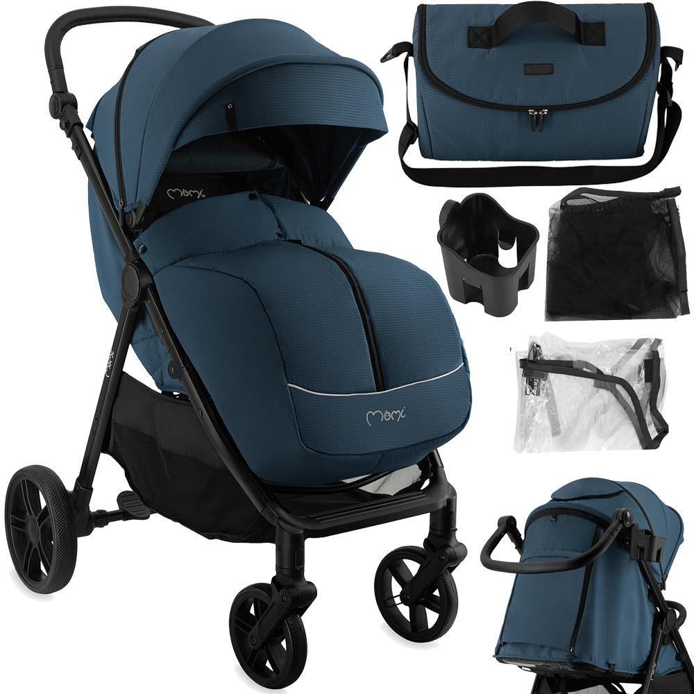 MoMi Clara kinderwagen - Blauw