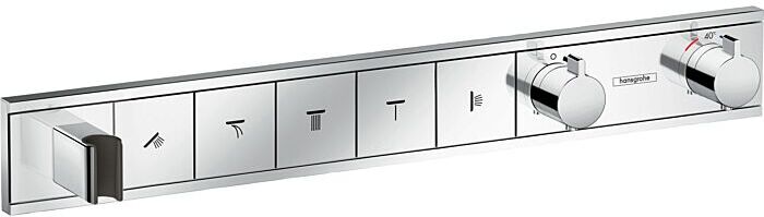 Hansgrohe RainSelect Brausethermostat 15358000 chrom, für 5 Verbraucher
