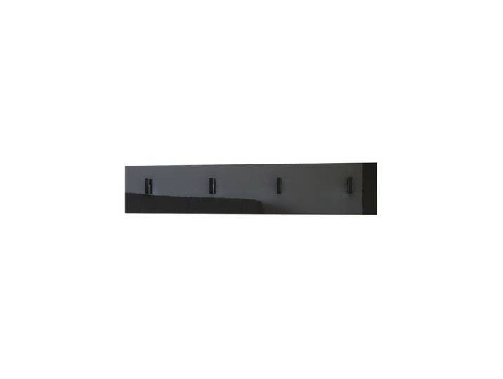 GARDEROBENPANEEL Linea Schwarz Hochglanz
