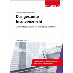 Fachredaktion:Das gesamte Inso, Fachbücher von Walhalla Fachredaktion