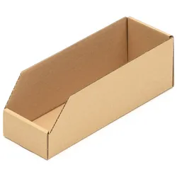 KK Verpackungen 2500 Regalkartons 300 x 100 x 100 mm Sortierboxen Lagerboxen Aufbewahrung Wellpappe