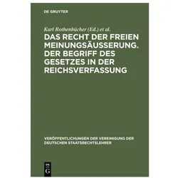 Das Recht der freien Meinungsäusserung., Fachbücher