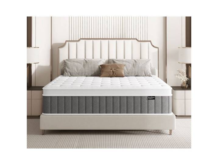 Bednew Matelas 140x200cm hauteur 26 cm H3 matelas orthopédique à ressorts ensachés 7 zones 101 nuits