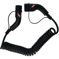 Carpoint, Elektroauto Ladekabel, Autopunkt Spiralladungskabel Elektrische Autotyp 2> 2 32a 3ph 6 Meter (32 A, 6 m)