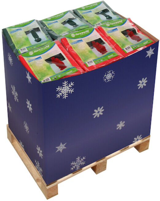 floraworld Vlies d'hiver FW rouge et vert en présentoir (013265)