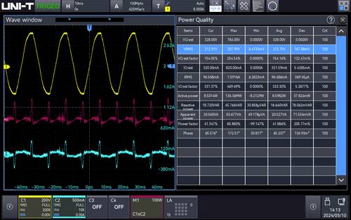 Uni-T MSO2000X-PWR Mess-Software