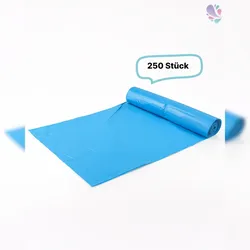 Blanc HYGIENIC Qualitäts-Müllbeutel 140 Liter, blau, 40my, 250 Beutel je SET