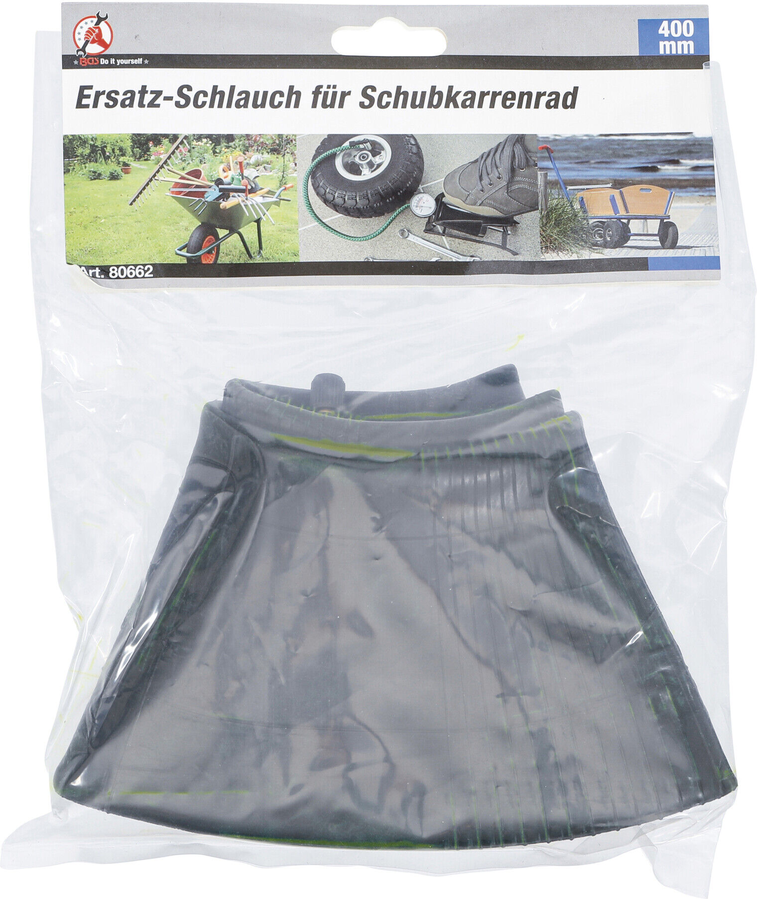 BGS Do it yourself Ersatz-Schlauch für Schubkarrenrad 80662, 400 mm)