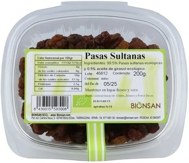 Bionsan Passas Sultanas Eco 200g