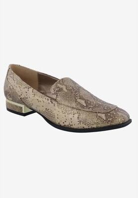 Women's Haze Snake Loafer by Bellini in Bronze Faux Snake (Size 7 M)