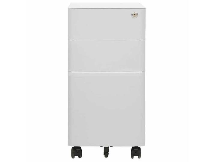 Acier Armoire à dossiers moderne - Classeur mobile - Gris clair 30x45x59 cm Acier CC921