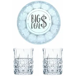 Nachtmann Whiskyglas Gravur Big Deal, Whiskeygläser Set, Gravur, Geschenk, Kristallglas, 345 ml, 2er Set