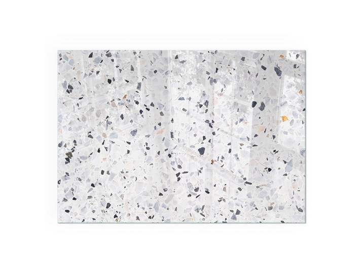 KAMINBODENPLATTE 100x70 cm - Steinmuster mit Partikeln