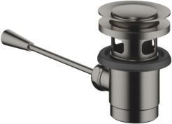 Dornbracht Ablaufgarnitur 10300970-99 1 1/4", mit Kniehebel 185 mm, Dark Platinum matt