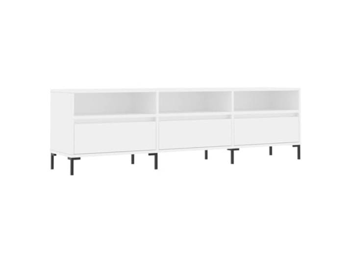 Makastle TV Schrank Weiß 150x30x44,5 cm Holzwerkstoff