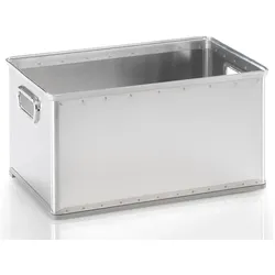 Gmöhling, Aufbewahrungsbox, Korb, Metall, stapelbar, ungelocht, verschiedene Grössen (50 l, 56.40 x 36 x 28.80 cm)