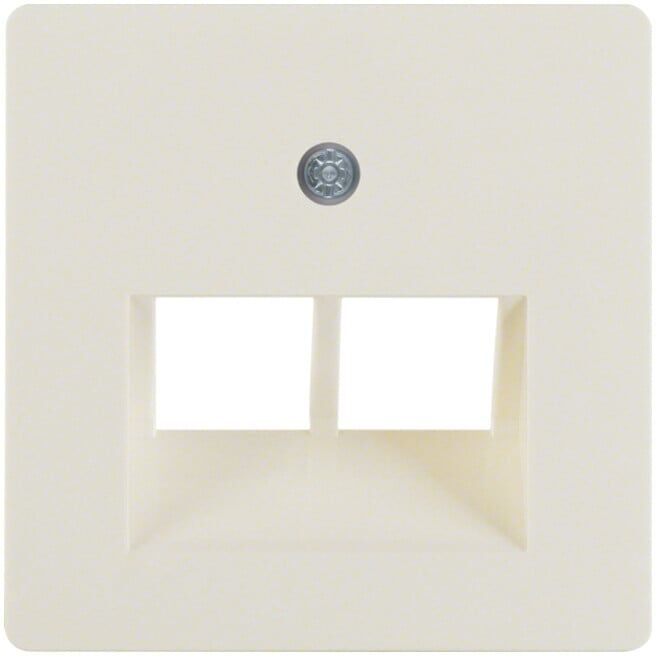 Berker Plaque centrale blanche pour prise ISDN 146902 (146902)