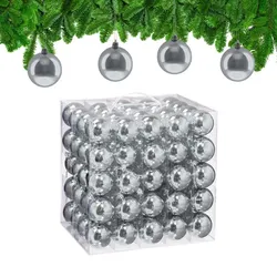 Relaxdays Weihnachtskugeln 100er Set Silber