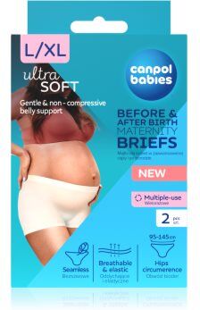 Canpol Babies Maternity Briefs cuecas para gravidez e pós-parto 2 em 1 tamanho L/XL 2 un.. Maternity Briefs