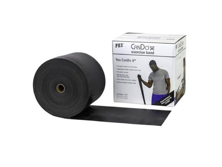 CanDo Trainingsband / Gymnastikband - Spenderbox, Länge 45 m - schwarz (sehr schwer)