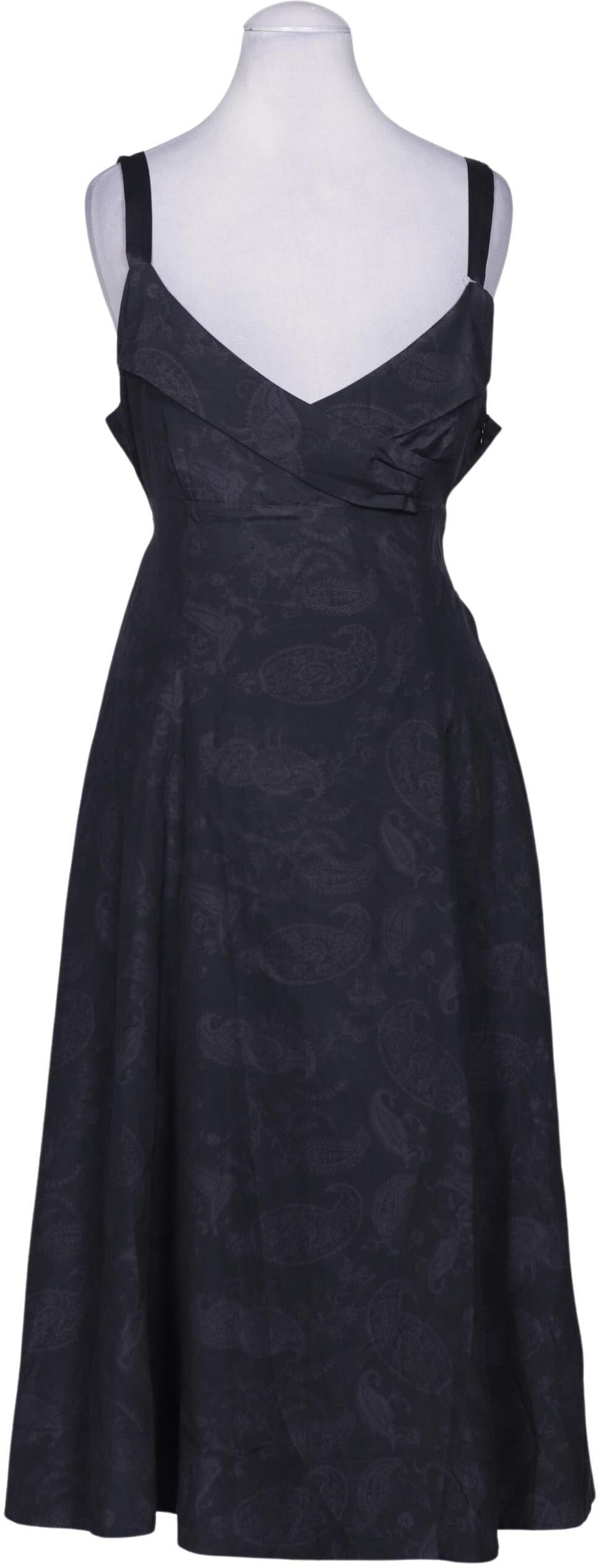 S. Oliver Damen Kleid, Schwarz, Gr. S, Seide / Baumwolle / Viskose - Second Hand