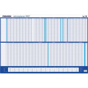 Franken Urlaubsplaner PKU100227, Jahr 2027, abwischbar, 91 x 61 cm, für 40 Mitarbeiter
