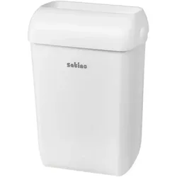 Wepa Satino Sanitärbehälter small weiß Wandmülleimer 43 L die etwas kleinere, schlankere Midi-Lösung