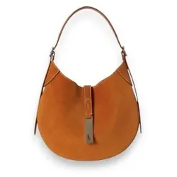 Polo Ralph Lauren für Damen. 428944015014 Braune Wildleder-Umhängetasche Polo ID (OSFA), Lässig