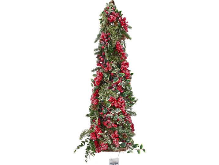 Künstlicher Weihnachtsbaum OTTO HOME Weihnachtsbäumchen , rot (grün), H:80cm Ø:20cm, Kunststoff, Weihnachtsbäume, Künstlicher Weihnachtsbaum, mit LED-Beleuchtung