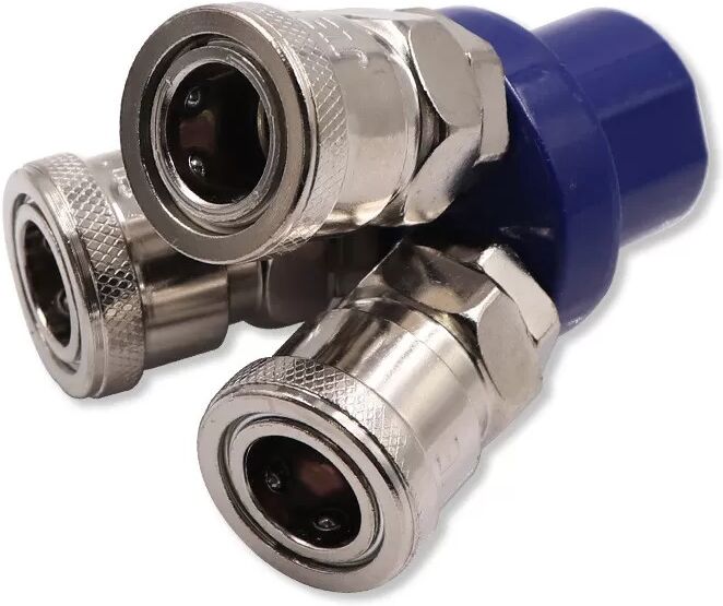 INF Raccord rapide pneumatique, connecteur 3 voies 1/4"