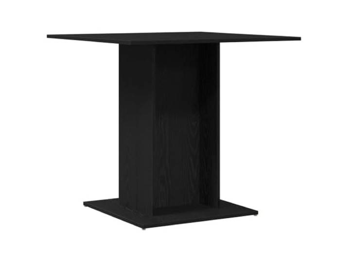 Esstisch Schwarz Eichen-Optik 80x80x75 cm Holzwerkstoff Minimalistisches Design, Holzwerkstoff, robuste Tischplatte, pflegeleicht, Esszimmer, Küche