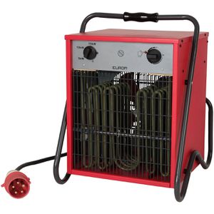 Eurom Heizlüfter 332711, EK15002, mit 4 Stufen bis 15000 Watt, Elektroheizer 400V, mit Spritzwasserschutz, 570 m³/h