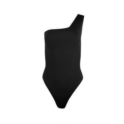 Shaping-Body MAGIC BODYFASHION "Dream One Shoulder Body", Damen, Gr. XL, N-Gr, schwarz, Obermaterial: 83% Polyamid, 17% Elasthan, unifarben, Bodys, mit asymetrischen Trägern