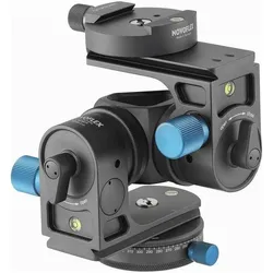 Novoflex Modularer Getriebekopf KOPF2 Basic (Getriebeneiger, Panoramakopf), Stativkopf, Schwarz