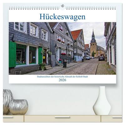 Stadtansichten Hückeswagen (hochwertiger Premium Wandkalender 2026 DIN A2 quer), Kunstdruck in Hochglanz