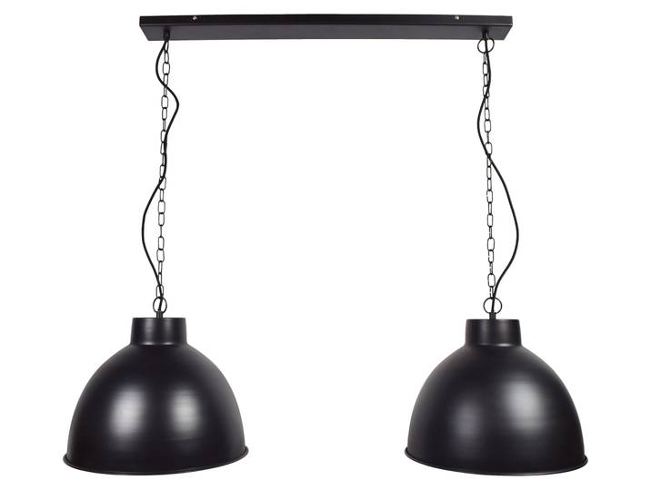 Hängelampe Rocky Ø40cm Double Matt Schwarz