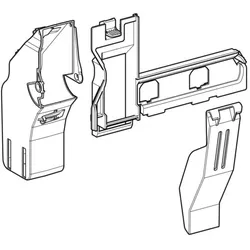 Geberit Sigma40 Einwurfschacht 242602001 mit Auffangbehälter