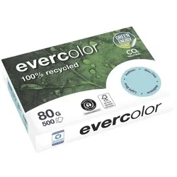 Clairefontaine Farbiges Recyclingpapier »Evercolor« - Pastellfarben blau