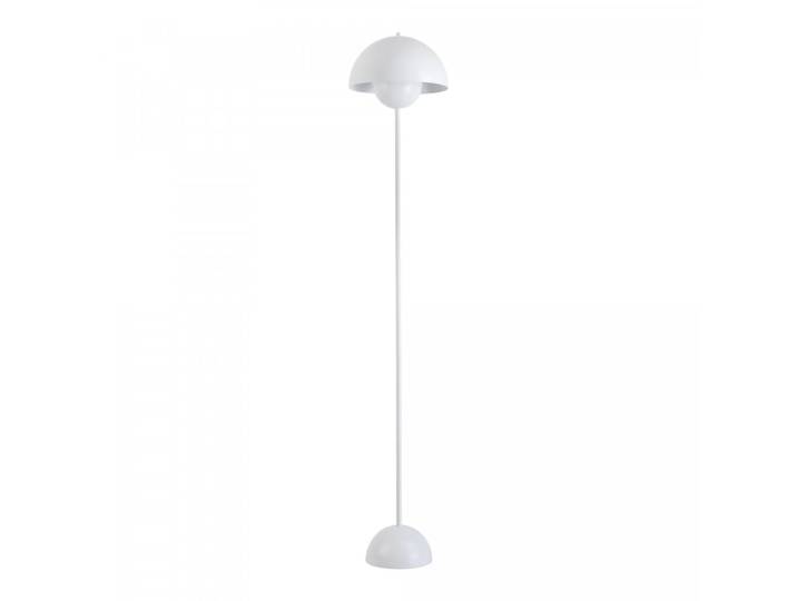 Lampadaire forme champignon métal blanc, H160 cm