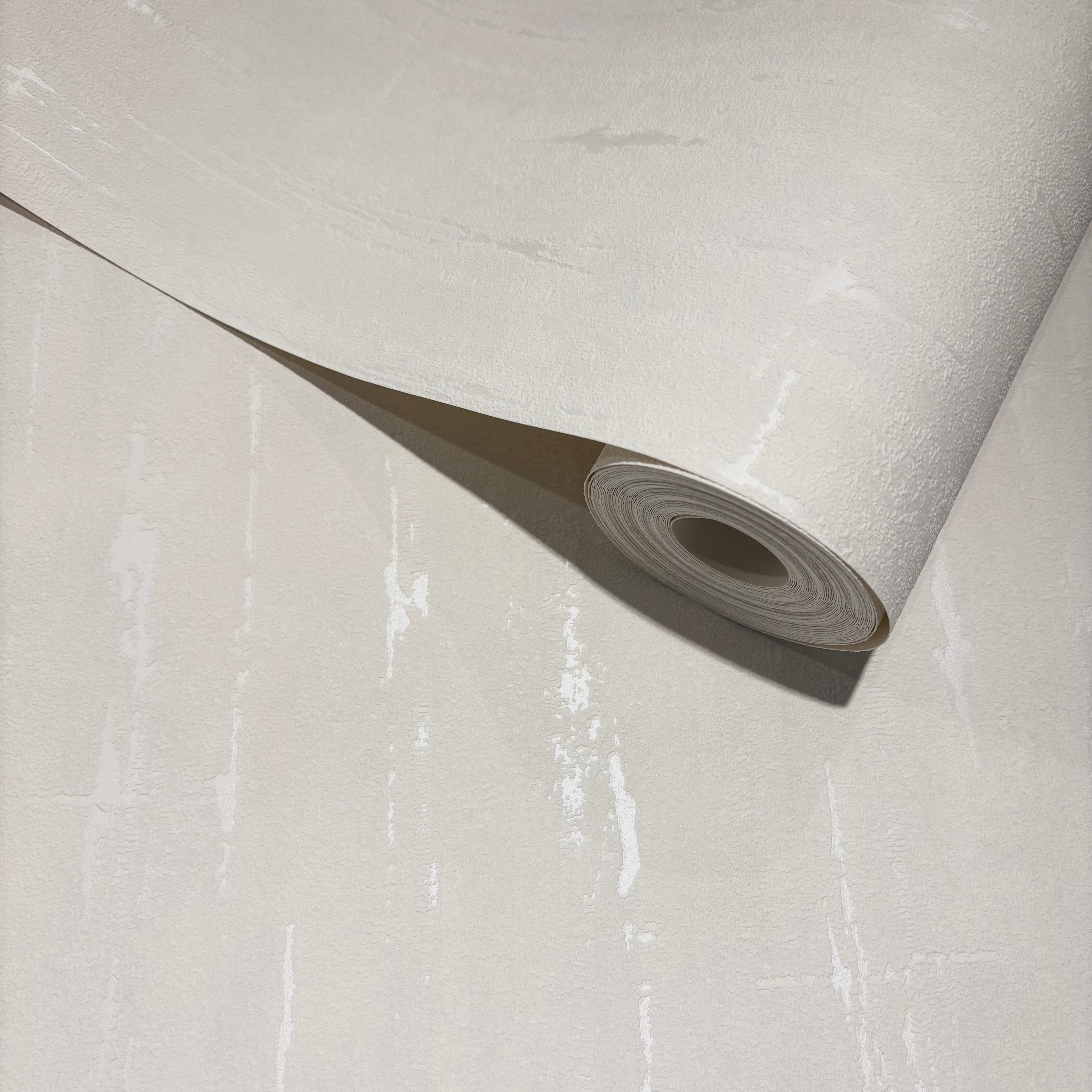Keira Off White Metallic Textured Wallpaper