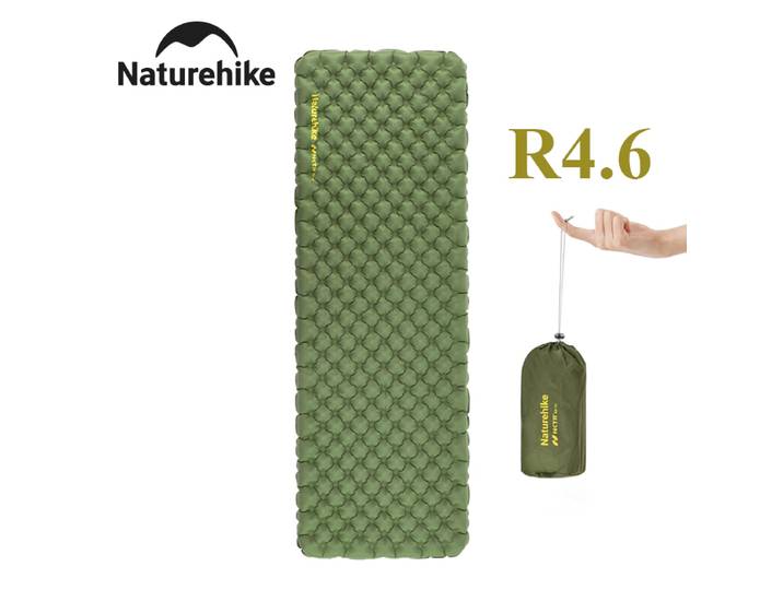 Naturerandonnée R4.6 matelas gonflable Camping en plein air ultraléger coussin de couchage simple pliant TPU Nylon randonnée tapis résistant à l'humidité