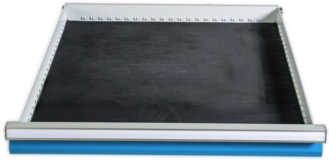Bedrunka+Hirth Insert de tiroir avec surface en caoutchouc strié Série 500 (120A)