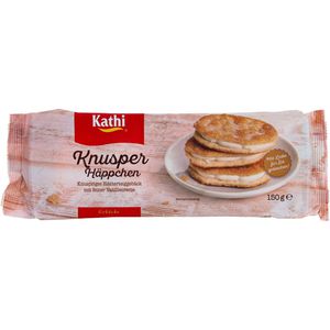 Kathi Kekse Vanille Knusper Häppchen, Doppelkeks, mit Vanillecreme, 150 g