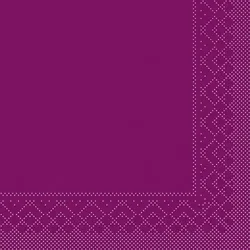 Sovie HOME Serviette in Aubergine aus Tissue 40 x 40 cm, 20 Stück