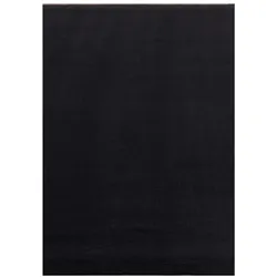 Teppich Flur Einfarbig Pflegeleicht Waschbar Wohnzimmer Schlafzimmer Schadstoffgeprüft Läufer Schwarz 80x250 cm – LECH von Kadima Design