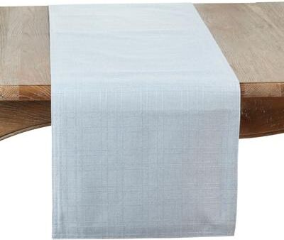 Saro Lifestyle Refined Stitched Plaid Table Runner