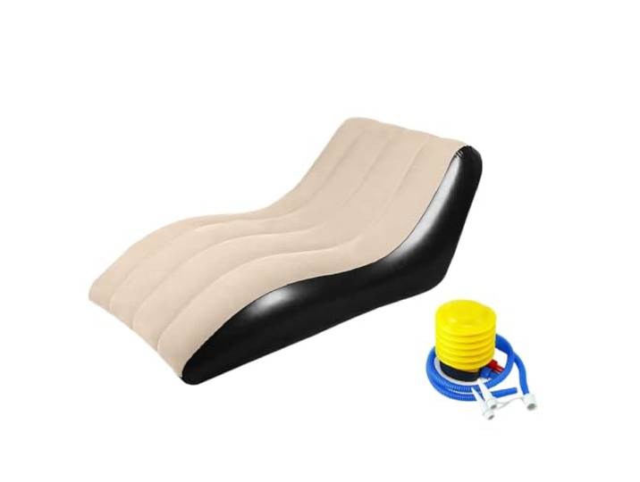 hogtnd Aufblasbarer Chaiselongue Sessel für Terrassen, Brown