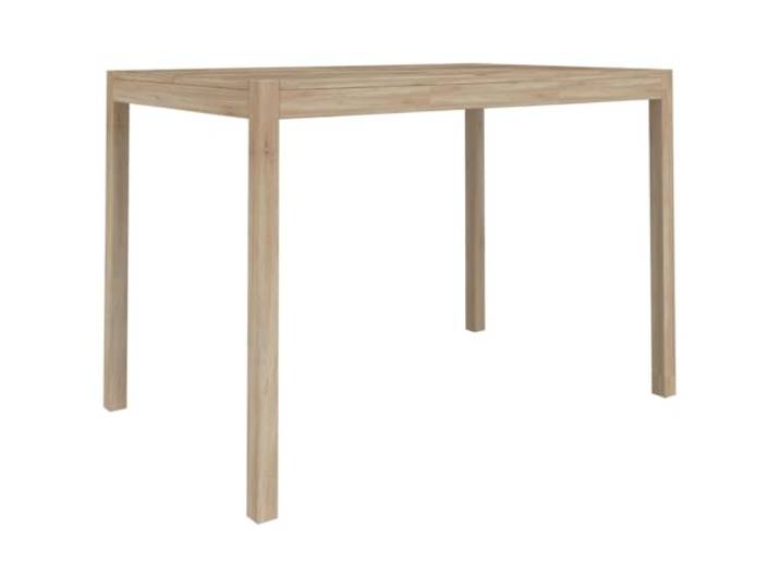 Fisinber Esstisch Akazie Massivholz 110x70x75 cm Küchentisch Holztisch Kompakter Speisetisch aus gebürstetem Echtholz für Esszimmer und Küche, geräumige Tischplatte für gemeinsame Mahlzeiten.