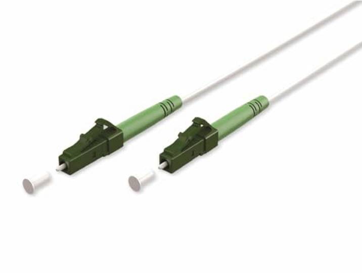 Goobay LWL Glasfaserkabel LC-APC/LC-APC OS2 9/125µm 25m wit
